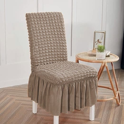 Ruffle Design Dinning Chair Covers
