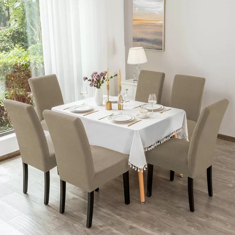 Micro Mesh Fitted Dining Chair Covers
